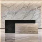 87In Commercial Reception Desk Black White Office Hotel 3 | PricZone