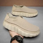 Casual Sneakers Hollow Breath Platform Loafers Soft 4 | PricZone