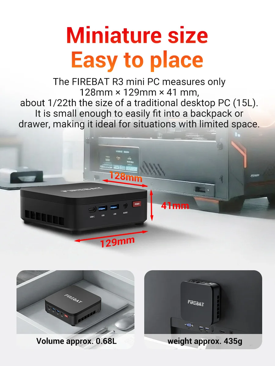 Firebat R3 Mini PC Amd Ryzen 3 4300U 16Gb RAM Windows 11 4 | PricZone Firebat R3 Mini PC Amd Ryzen 3 4300U 16Gb RAM Windows 11 4 | PricZone