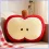 Cute Apple Slice Plush Pillow for Couch Or Bed