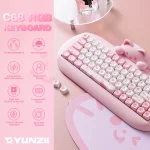 Yunzii C68 Wireless Gaming Keyboard Hi Fi Cute Cat Custom 2 | PricZone