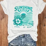 Plus Size Sunshine State Of Mind Flower Tank Top 2 | PricZone Plus Size Sunshine State Of Mind Flower Tank Top 2 | PricZone