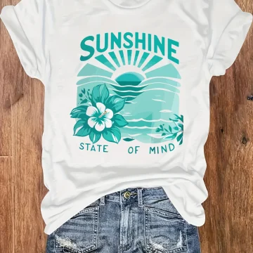 Plus Size Sunshine State Of Mind Flower Tank Top 2
