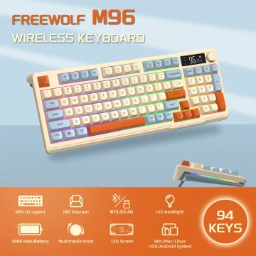 Ziyou Lang Wireless Gaming Keyboard with Display Screen 2