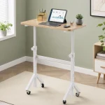 Small Standing Desk Adjustable Height with Wheels 4 | PricZone Small Standing Desk Adjustable Height with Wheels 4 | PricZone