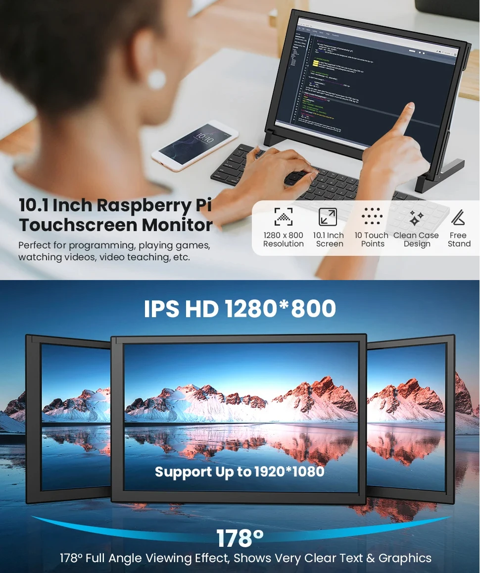 Eyoyo 10 Inch HDMI Monitor with Capacitive Touchscreen 2 | PricZone Eyoyo 10 Inch HDMI Monitor with Capacitive Touchscreen 2 | PricZone