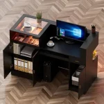 Large Reception Desk with Counter and Modern Front Room 3 | PricZone