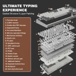 Yunzii B75 Pro 82Key Wireless Mechanical Gaming Keyboard 6 | PricZone Yunzii B75 Pro 82 Key Wireless Mechanical Gaming Keyboard 6 | PricZone