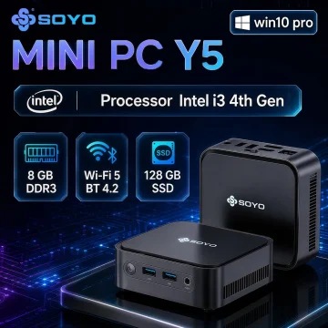 Soyo Y5 Intel Core I3 4030U Mini PC with 8Gb RAM and 128Gb 1