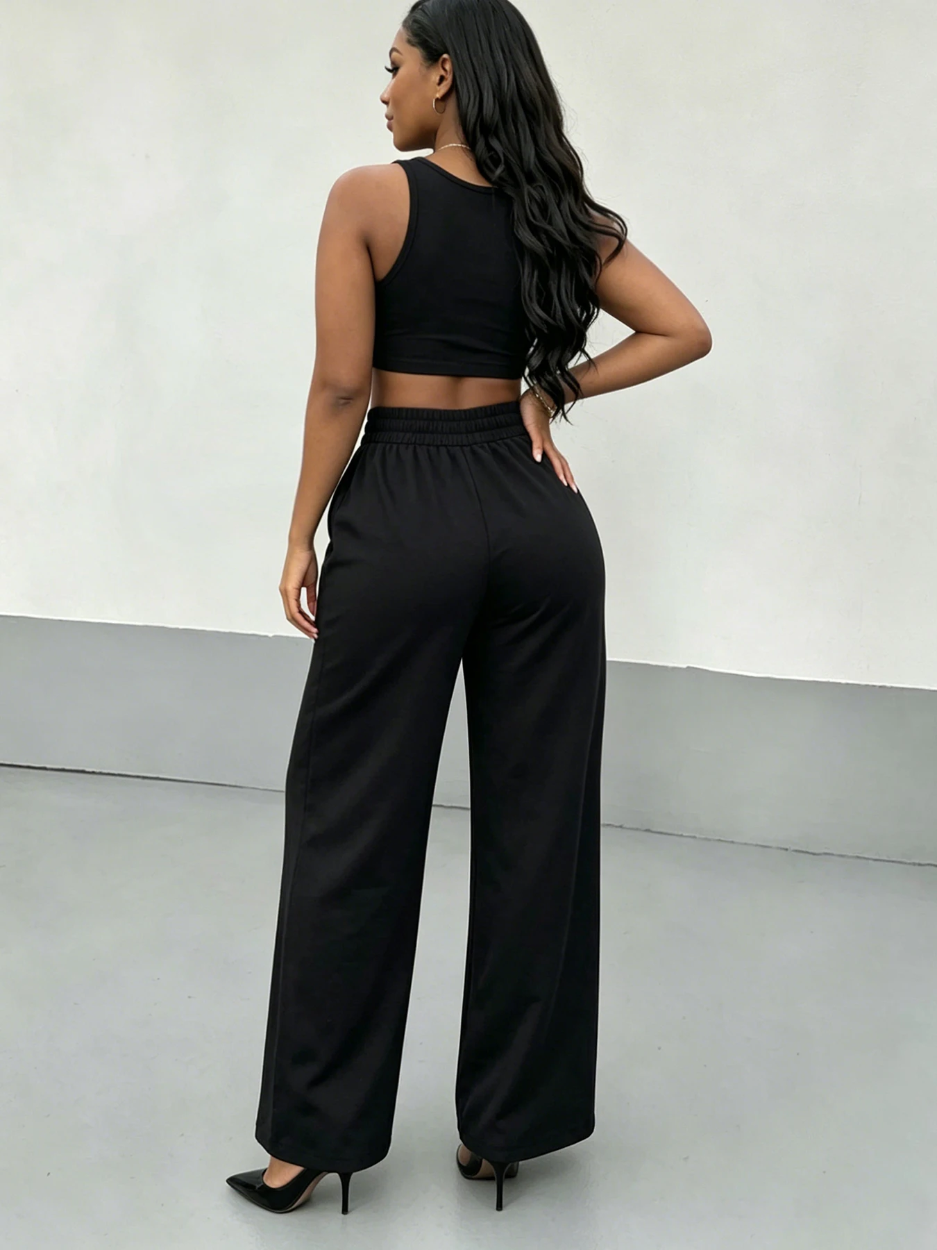 Ummer Women Tank Top Striped Wide Leg Pants Casual 2Piece 2 | PricZone Ummer Women Tank Top Striped Wide Leg Pants Casual 2 Piece 2 | PricZone