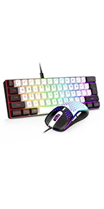 Torvani Redthunder 60% Gaming Keyboard and Mouse Combo 17
