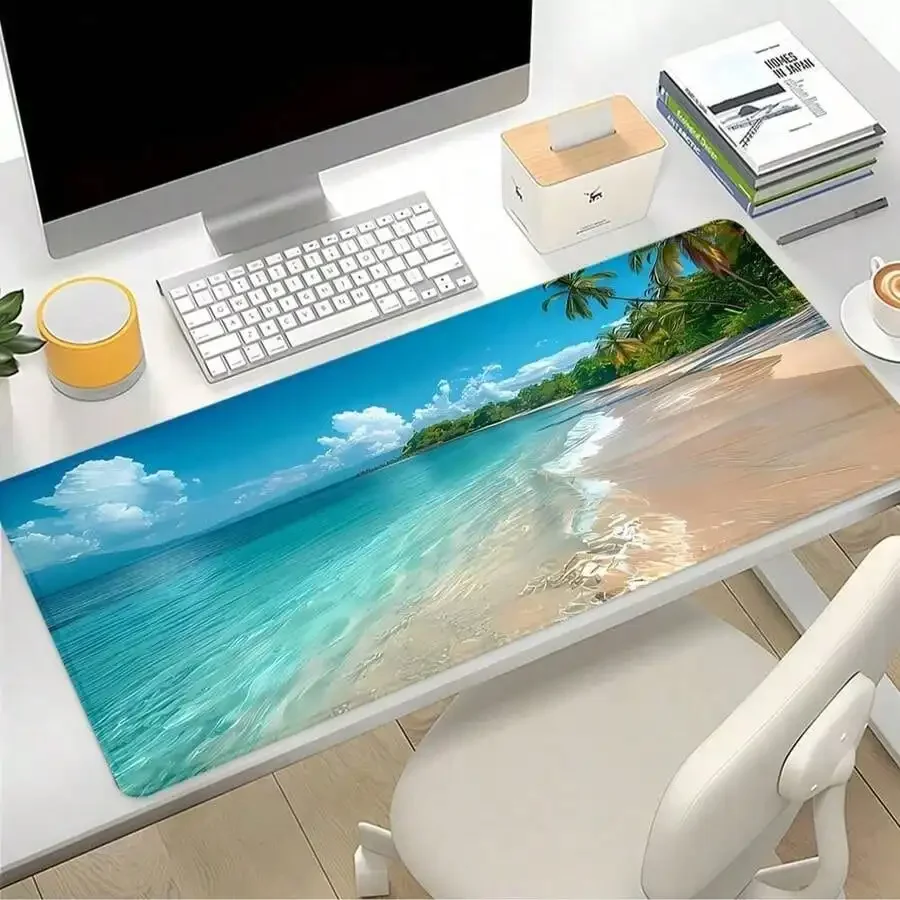 Blue Ocean Mouse Pad Summer Beach Desk Large Accessories 2 | PricZone Blue Ocean Mouse Pad Summer Beach Desk Large Accessories 2 | PricZone
