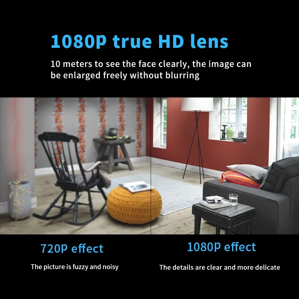 1080P HD WiFi Wireless Night Vision Home Security Camera 14