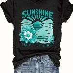 Plus Size Sunshine State Of Mind Flower Tank Top 5 | PricZone Plus Size Sunshine State Of Mind Flower Tank Top 5 | PricZone