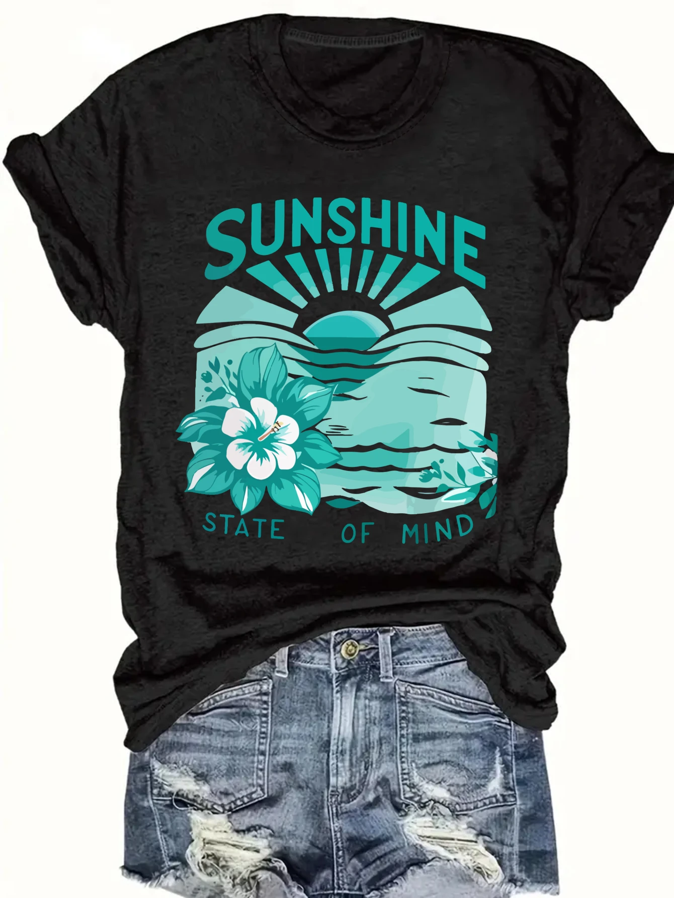 Plus Size Sunshine State Of Mind Flower Tank Top 5 | PricZone Plus Size Sunshine State Of Mind Flower Tank Top 5 | PricZone