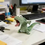 Funny Beaver Plush Toy Transforms Into Mint Green Lizard 5 | PricZone