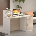 Reception Desk with Counter and Lockable Storage Drawers 3 | PricZone