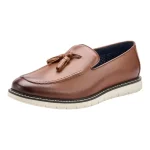 Temeshu Mens Classic Tassel Loafers Brown Dress Shoes 1 | PricZone