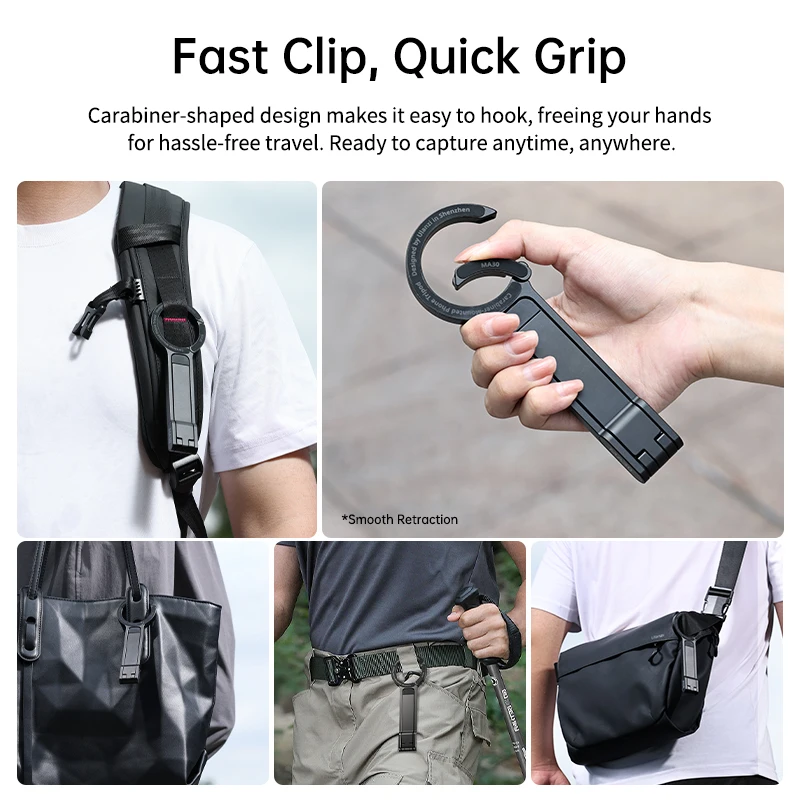 Ulanzi Ma30 Carabiner Phone Tripod for Iphone 15 5 | PricZone Ulanzi Ma30 Carabiner Phone Tripod for Iphone 15 5 | PricZone