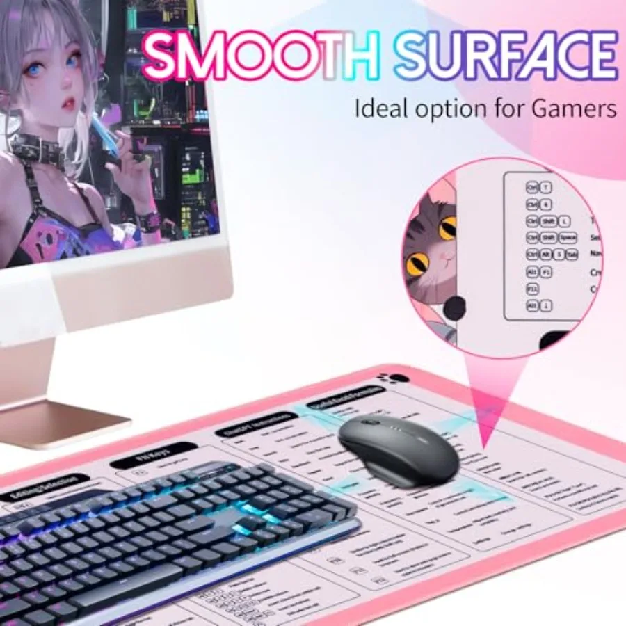 Cute Cat Excel Cheat Sheet Desk Pad NonSlip Mouse 4 | PricZone Cute Cat Excel Cheat Sheet Desk Pad Non Slip Mouse 4 | PricZone