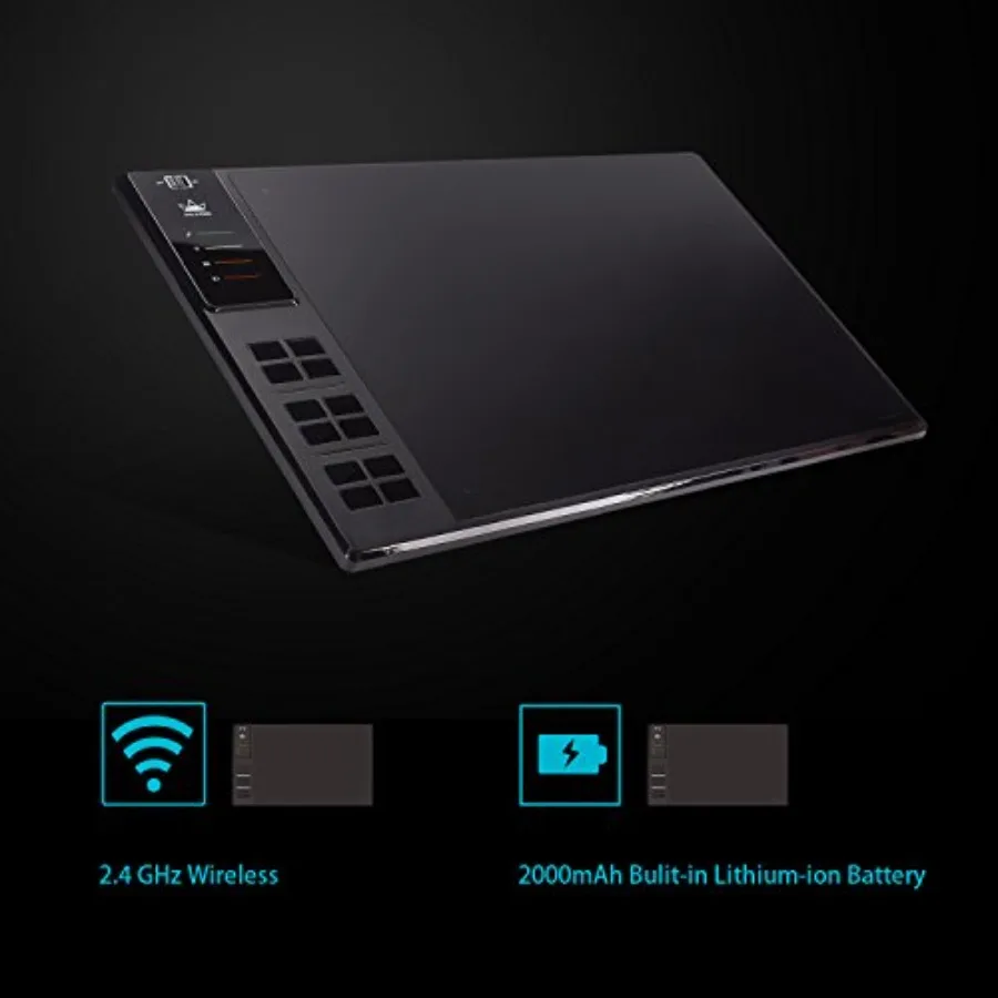 Wh1409 Wireless Graphic Drawing Tablet with 8192 Pen 8