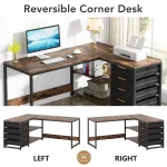 Tribesigns LShaped Computer Desk with Storage Drawers 4 | PricZone Tribesigns L Shaped Computer Desk with Storage Drawers 4 | PricZone