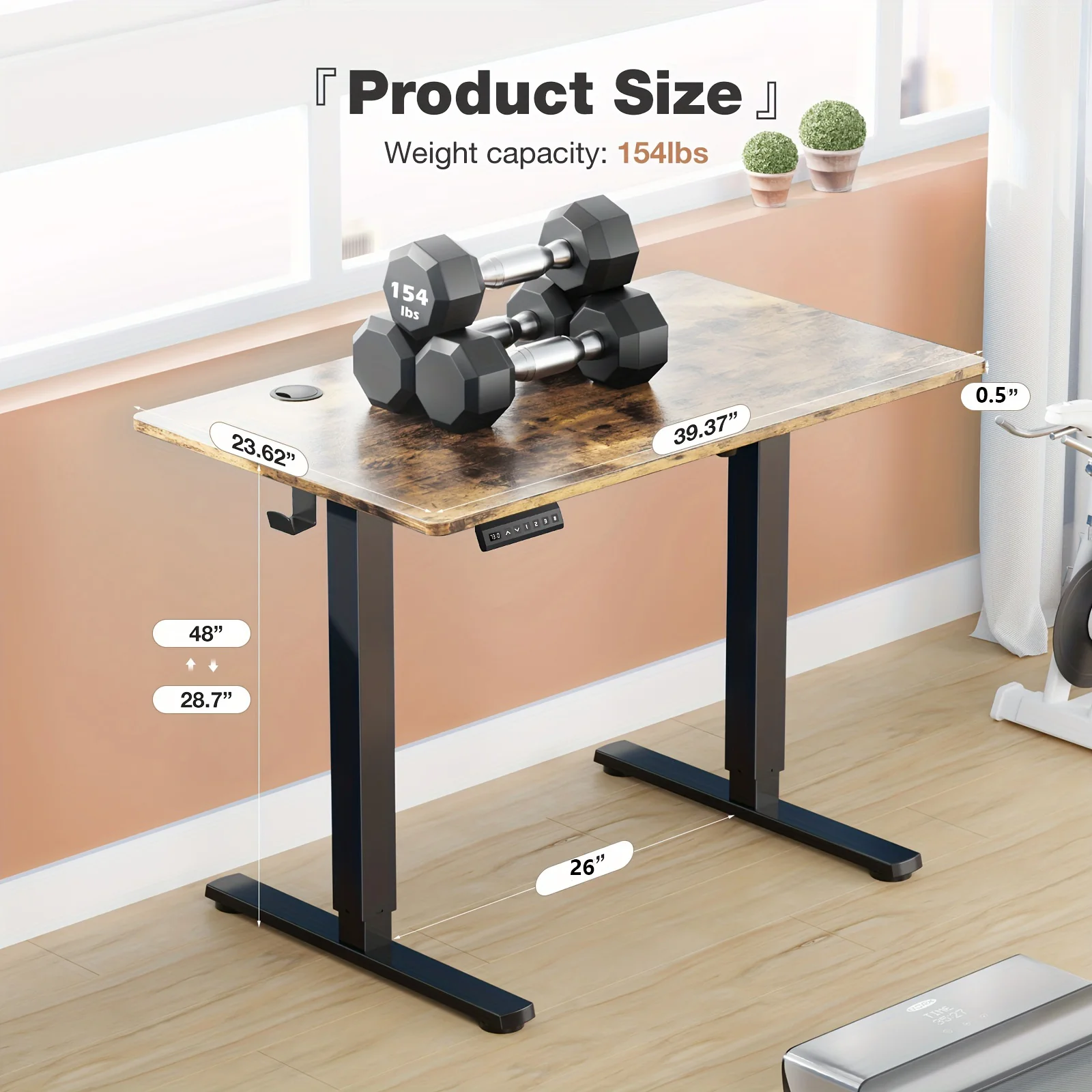 Electric Standing Desk 40X24 Inch Height Adjustable 5 | PricZone Electric Standing Desk 40X24 Inch Height Adjustable 5 | PricZone