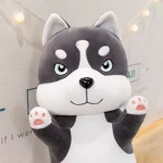 110Cm Giant Husky Plush Pillow Funny Serious Face Big Dog 7 | PricZone
