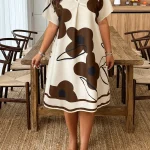 Plus Size Summer Floral Print VNeck Batwing Dress 3 | PricZone Plus Size Summer Floral Print V Neck Batwing Dress 3 | PricZone