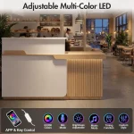 LED Illuminated 63 Reception Desk with Lockable Drawer 6 | PricZone LED Illuminated 63 Reception Desk with Lockable Drawer 6 | PricZone