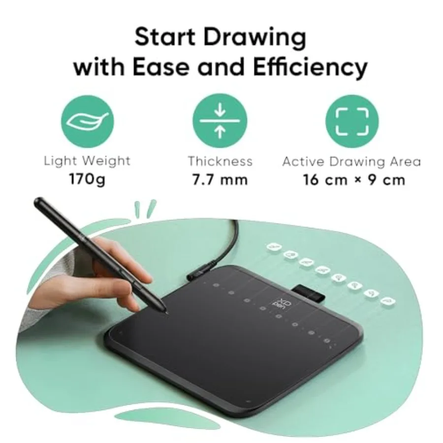 Deco 640 Drawing Tablet with 16384 Pressure Levels 11