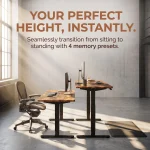 Adjustable Electric Standing Desk with 4 Memory Settings 3 | PricZone