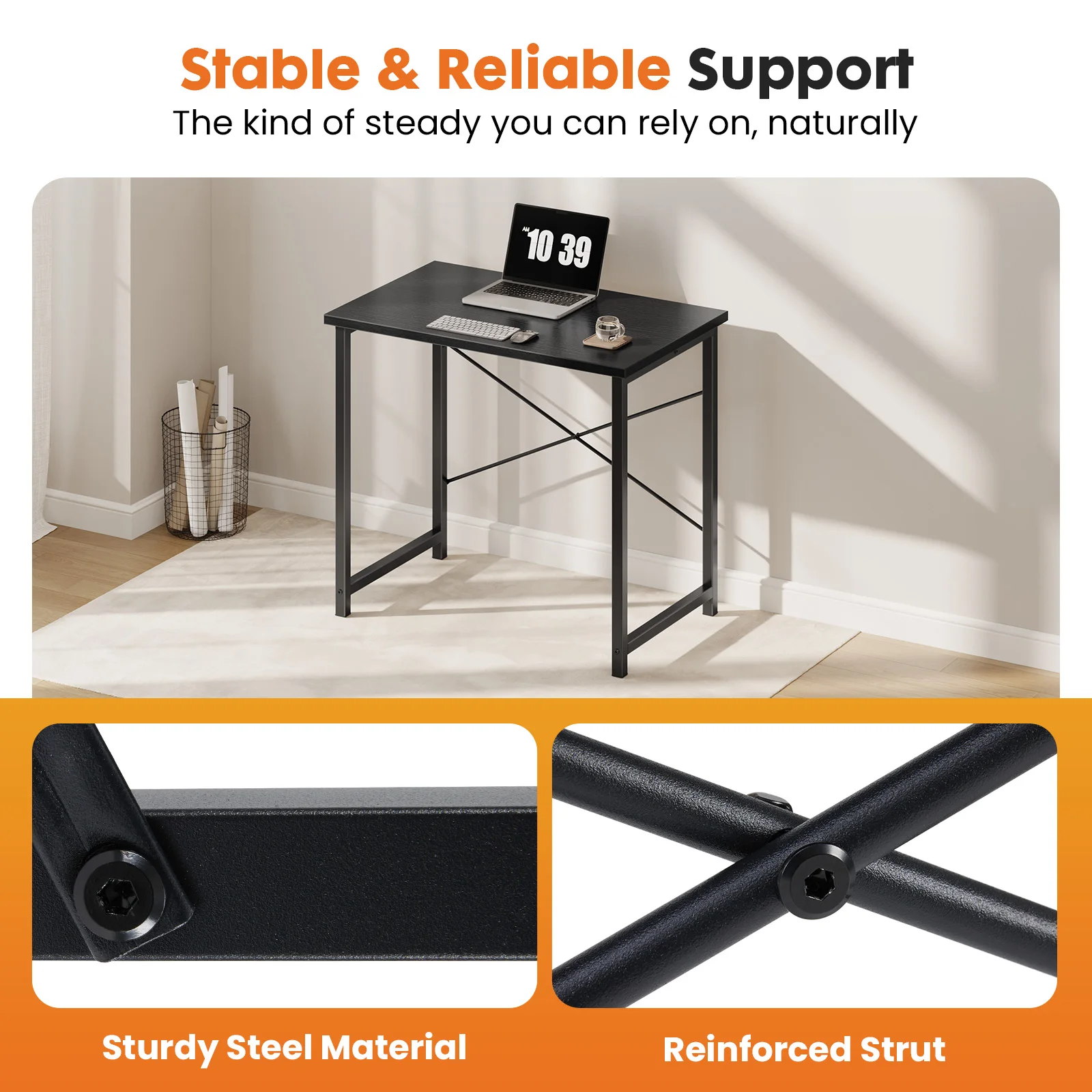 Standing Office Computer Desk Sturdy Metal Frame 5 | PricZone Standing Office Computer Desk Sturdy Metal Frame 5 | PricZone