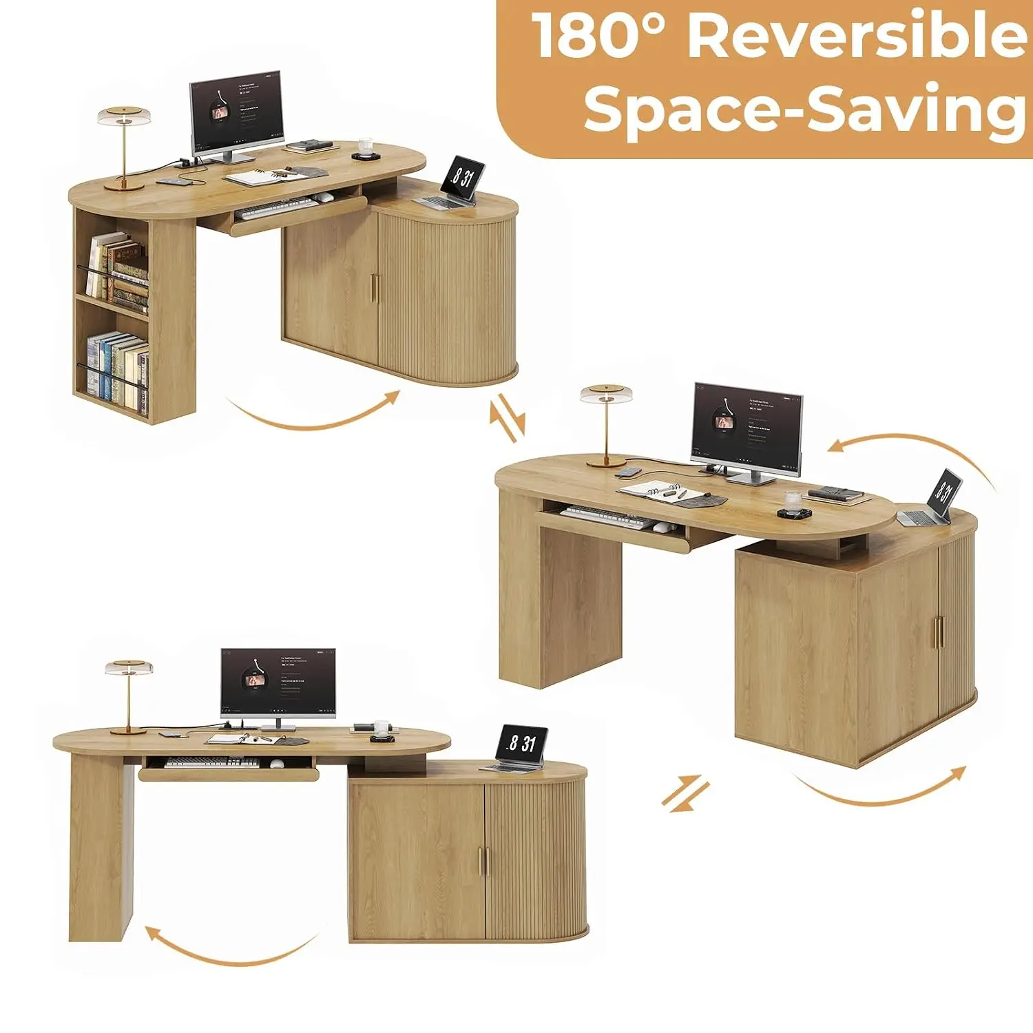 LShaped Computer Desk with Storage and Reversible Office 3 | PricZone L Shaped Computer Desk with Storage and Reversible Office 3 | PricZone