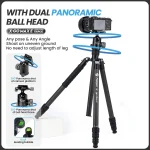 Fotopro 170Cm Carbon Fiber Tripod for Camera with Ball Head 4 | PricZone Fotopro 170Cm Carbon Fiber Tripod for Camera with Ball Head 4 | PricZone
