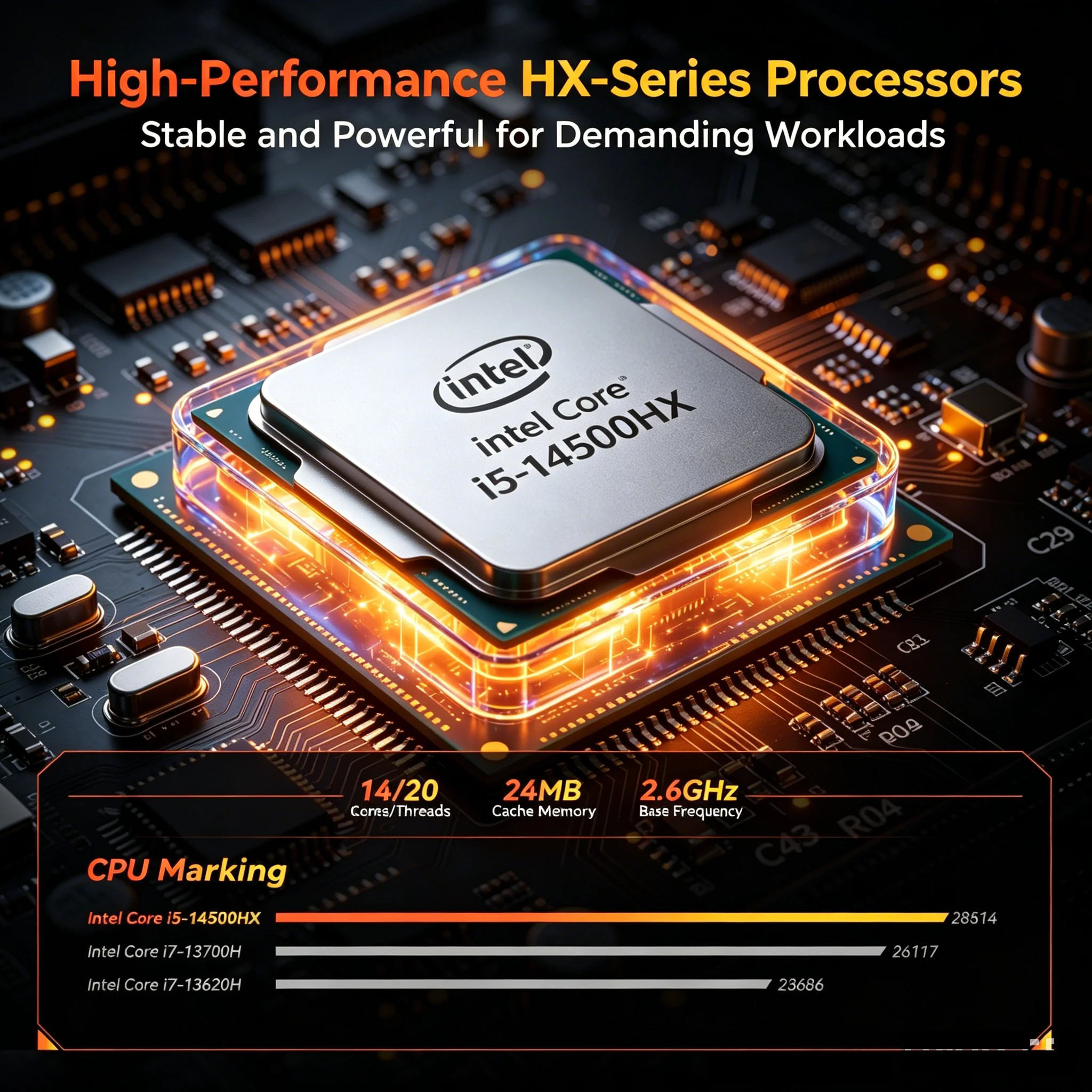 Nipogi Intel Core I5-14500Hx Mini PC Desktop Computer 8
