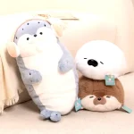 High Quality Cartoon Earphone Seal Sea Otter Plush Toy Ball 6 | PricZone
