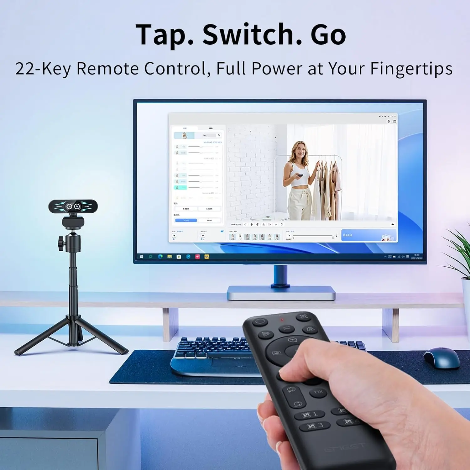 4K Dual Camera Webcam with 11X Hybrid Zoom and Pdaf 11