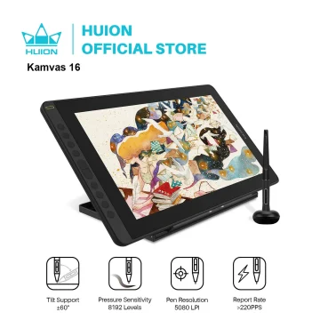 Huion Kamvas 16 Graphics Drawing Monitor Battery Free 1 | PricZone