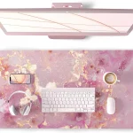Cute Pink Desk Mat for Desktop Women Girls 1 | PricZone