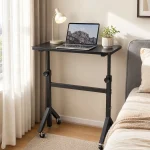 Small Standing Desk Adjustable Height with Wheels 1 | PricZone Small Standing Desk Adjustable Height with Wheels 1 | PricZone