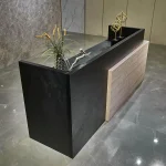 87In Commercial Reception Desk Black White Office Hotel 6 | PricZone
