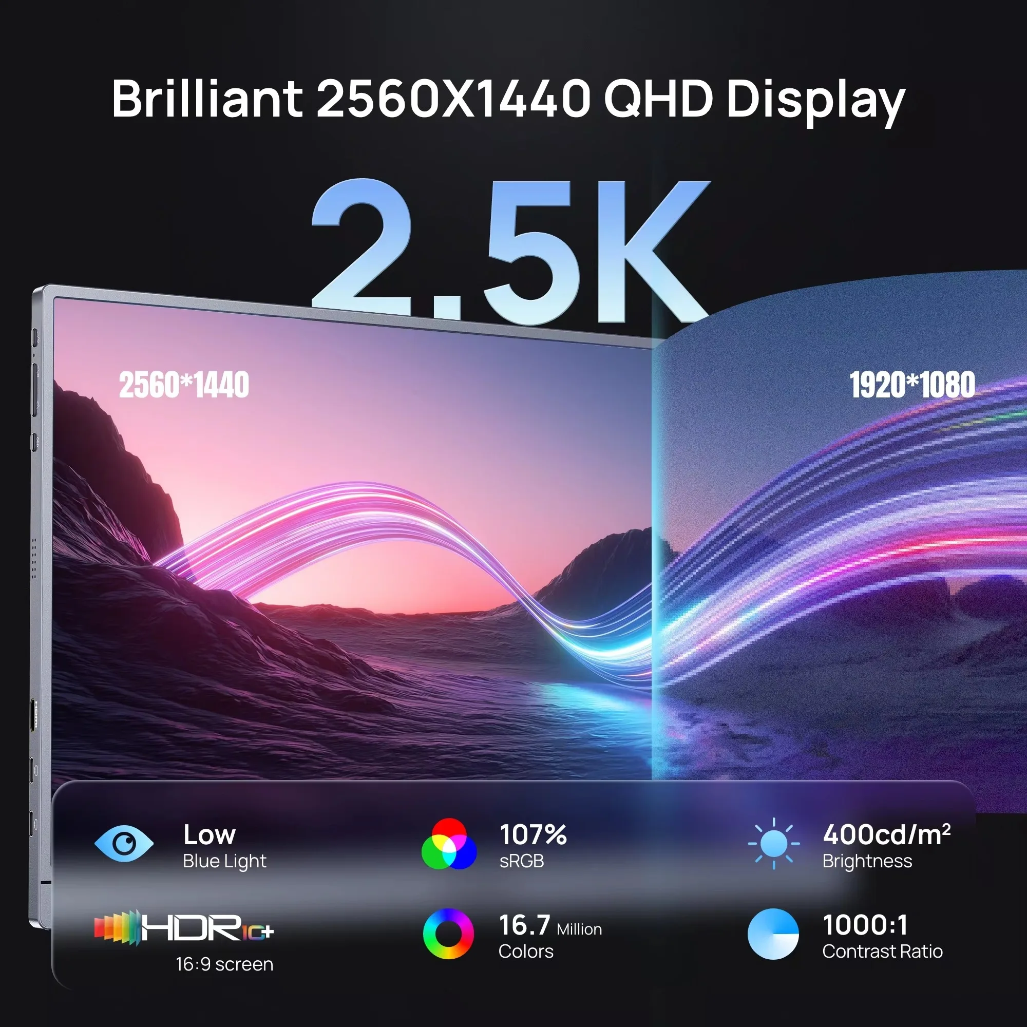 1In 180Hz 25K Portable Monitor with HDR IPS and sRGB 5 | PricZone 1In 180Hz 25K Portable Monitor with HDR IPS and sRGB 5 | PricZone