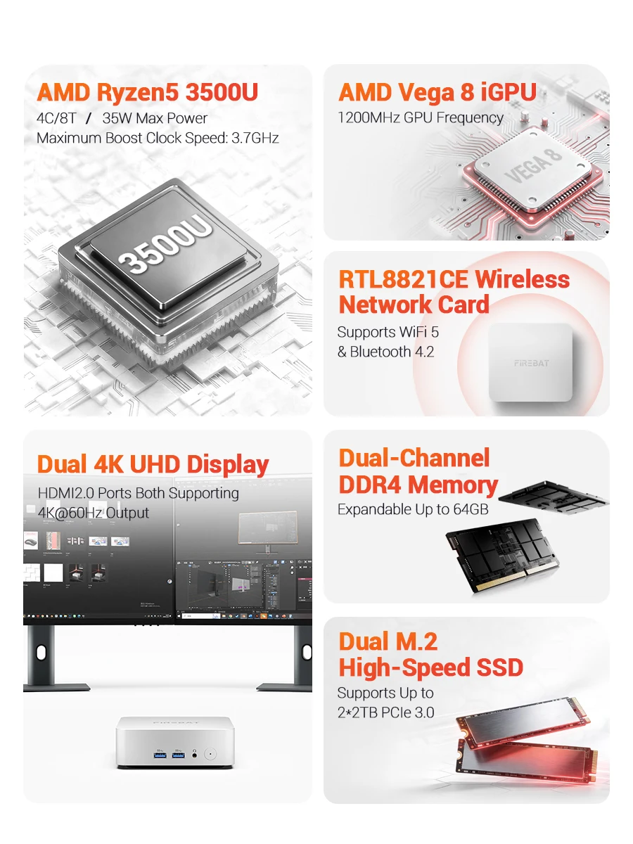 Firebat R2 Mini PC Ryzen5 3500U 16Gb RAM 512Gb SSD 1 | PricZone Firebat R2 Mini PC Ryzen5 3500U 16Gb RAM 512Gb SSD 1 | PricZone