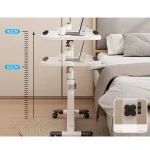 Adjustable Height Overbed Table with Rolling Laptop Desk 5 | PricZone