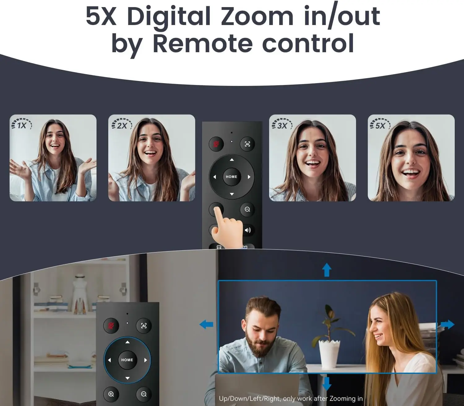 4K Webcam with 5X Zoom and AI Auto-Tracking 11