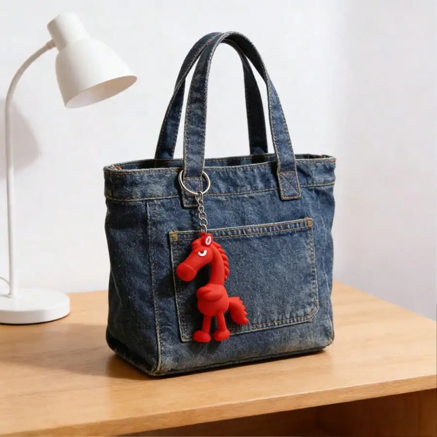 Premium Plush Red Pony Car Keychain Purse Charm 5 | PricZone Premium Plush Red Pony Car Keychain Purse Charm 5 | PricZone