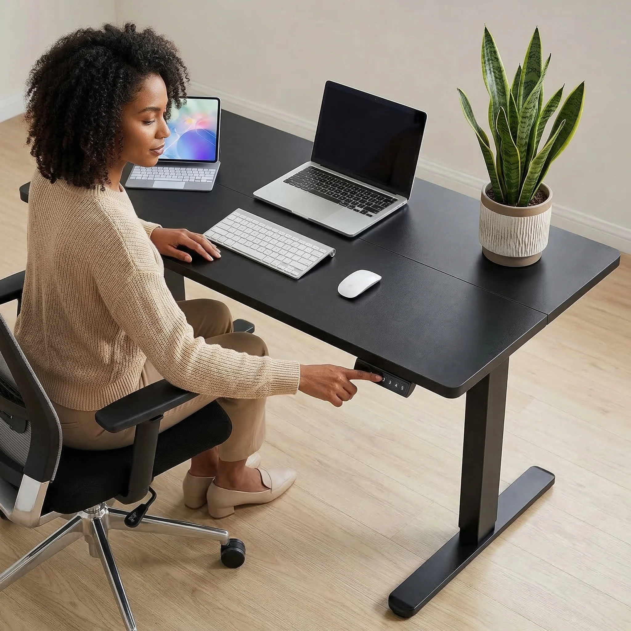 Adjustable Electric Standing Desk with 4 Memory Settings 7 | PricZone Adjustable Electric Standing Desk with 4 Memory Settings 7 | PricZone