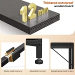 Enhomee 378 Inch RGB LED Study Desk with Monitor Stand 7 | PricZone