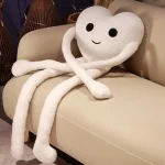 Cute Long Arms Heart Shape Plush Pillow for Bed and Travel 7 | PricZone